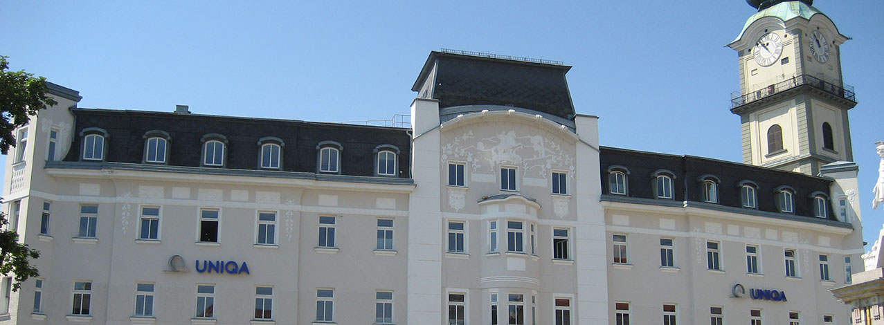 Das Gebäude der UNIQA GeneralAgentur Perkonigg.